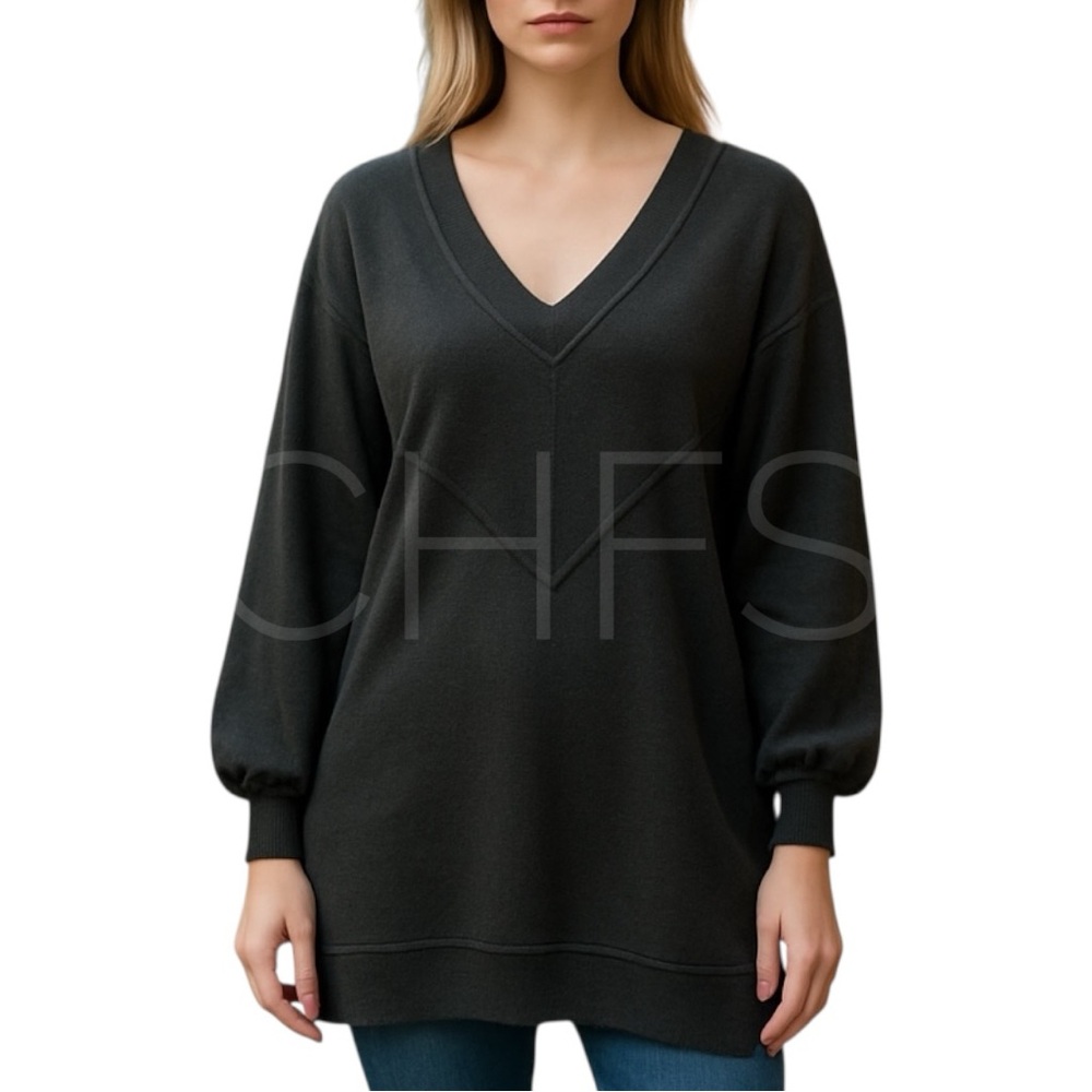 OPEN EDIT Dress Black soft fuzzy Criss Cross Back Size XS